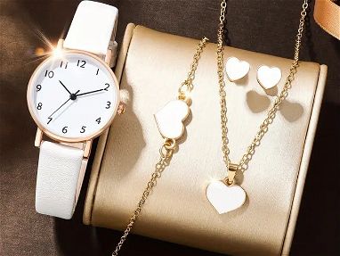 ✨🦁✨Set reloj, collar, pulsera y pendientes de corazón,.,.✨🦁✨ - Img 64779566