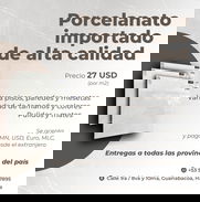 Losas de porcelanato importado desde España por solo $27 USD el M² 🔥 - Img 49060197