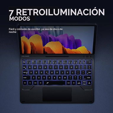 🍑Funda con Teclado Magic Style para Samsung Galaxy Tab S10 Lite / S10 FE / S9 FE / S9🍑 - 5/8