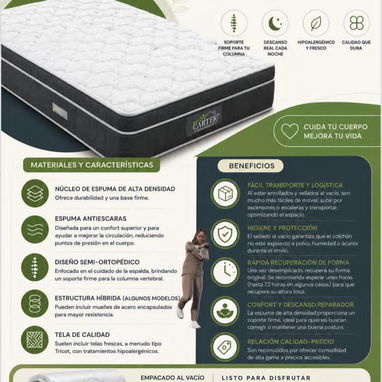 🔖Colchones confort sellados al vacío + 2 almohadas confort - 2/2