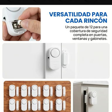 Sensores con alarma para puertas y ventanas - 2/5