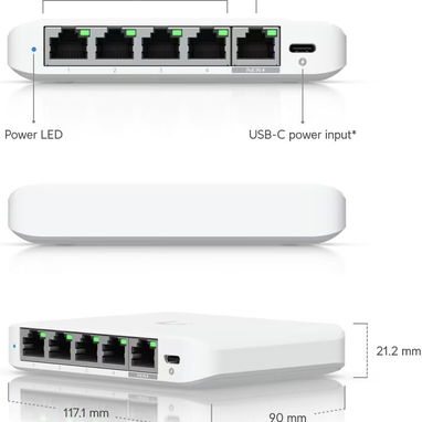 Ubiquiti Flex Mini 2.5G Interruptor de 5 puertos [USW-Flex-2.5G-5] - Img 81461351