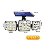 Lámpara de exterior con panel solar y sensor de movimiento - Img 57730828