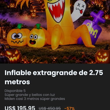 INFLABLES DE HALLOWEEN 🎃 PARA DECORAR CASAS,NEGOCIOS Y EVENTOS - 10/10