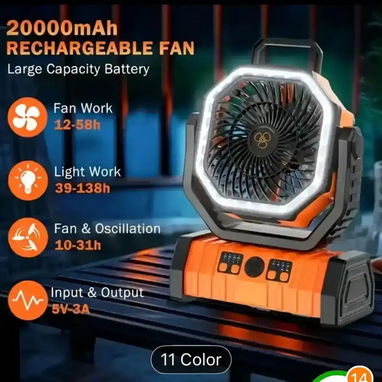 Ventilador recargable F6 - Img 117919197