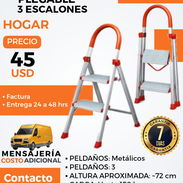 ESCALERA PLEGABLE DE 3 ESCALONES. - Img 54980313
