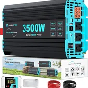 Inversor de potencia de onda sinusoidal pura 3500W de 12V de CC a 120V,hogar,fuera de la red,solar.$250USD - Img 55349113