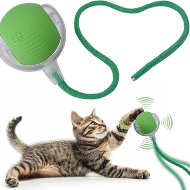 🐾 Bola Inteligente para Mascotas 🐶🐱 | Juguete Automático con Luz LED 💡 y Cola Divertida 🎾 | Gatos y Perros - Img 120741703