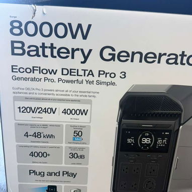 PLANTA ELECTRICA ECOFLOW DELTA PRO 3 DE 4000 W HASTA 8000 W, 220/110V .NUEVA! TENEMOS PANELES SOLARES 400W TAMBIEN - Img 121148160