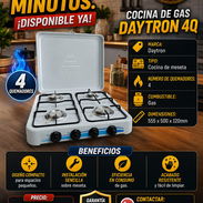 🔥 4Q DE GAS 🔥 COCINA DE MESETA DAYTRON 4 QUEMADORES. MENSAJERÍA CON FACTURA Y GARANTÍA. 📲 54833699 - Img 56480925