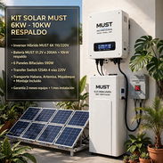 ⚡️ KIT SOLAR MUST 6KW - 10kW RESPALDO ⚡️ 💰 6800 USD TODO INCLUIDO - Inversor MUST 6K 110/220V - Batería MUST 51.2V 200 - Img 57553875