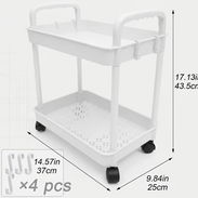 🛍️ Carrito de almacenamiento 2 niveles - Img 56970224