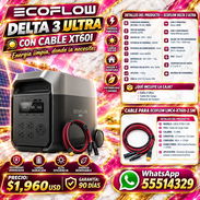 ECOFLOW DELTA 3 ULTRA CON CABLE XT60I, NUEVA EN SU CAJA SELLADA, ENTREGA DE FACTURA PARA SU GARANTÍA. VARIEDAD - Img 57724562