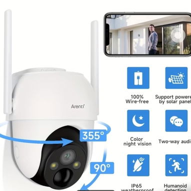 Cámara de seguridad negra semifija por solo 70usd - 2/4