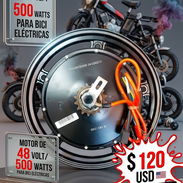 ⚙️MOTORES DE BICIMOTOS MEDIANAS Y PEQUEÑAS DE 48 V/ 500 Watts NUEVOS A ESTRENAR X USTED RING 🛒‼️16 CON - Img 54813805