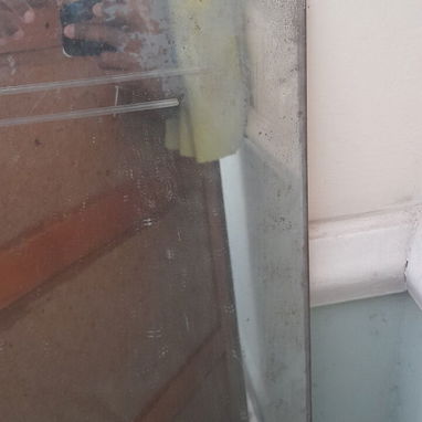 Ventilador orbita, espejo grande con detalles, identificadores de llamadas, caja para split y estante - Img 122083061