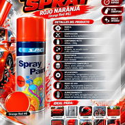 PINTURA EN SPRAY ROJO NARANJA, NUEVO, ENTREGA DE FACTURA. VARIEDAD DE ARTÍCULOS TODOS IMPORTADOS - Img 57412446