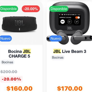 59usd 📲52774129 Zona JBL, en venta bocinas y audifonos jbl originales de varios modelos. Nuevas en caja. -flip 7,clip 4 - Img 120042483