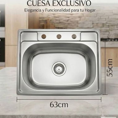Fregaderos de acero inoxidable - 3/4