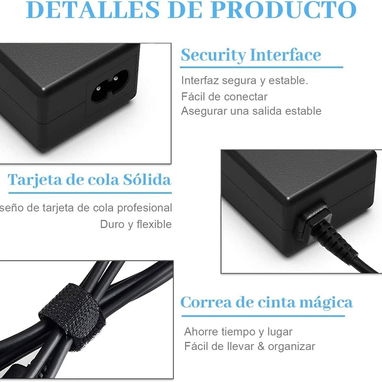 Cargador adaptador de CA de 45 W, 19,5 V, 2,31 A, con conector de punta azul  para Envy, Pavilion, ProBook, EliteBook, - 5/7