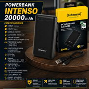 ⚡20000MAH ⚡ POWERBANK INTENSO DE 20000MAH. MENSAJERÍA CON FACTURA Y GARANTÍA. 📲 54833699 - Img 56410532