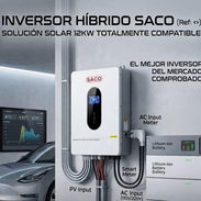 Inversor híbrido marca Saco 12kw 110v y 220v - Img 57201328