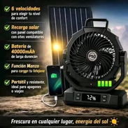 Ventiladores recargable p50 de 40 mil mhp con su panel solar al PV 52518314 colores disponibles 🖤💚🧡 - Img 55996373