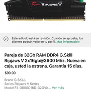 Memorias RAM DDR4 por parejas nuevas en caja, con 15 días de garantía. - Img 50320785