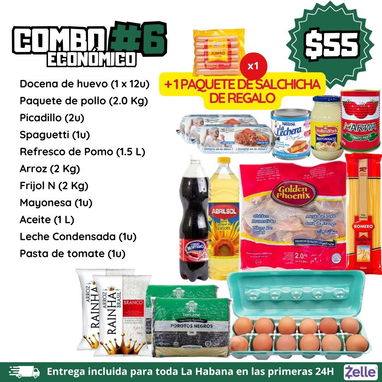 ‼️Combos de comida para toda La Habana 💸Pagos por ZELLE, USD, CUP - 4/8