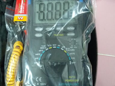 Multimetro autorrango estación de soldadura de calor cautín digital 80 watt Flux estaño en pasta insumos electronicos - Img 66500296
