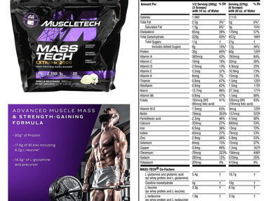 Masificador Mass Tech Extreme 2000 MuscleTech 5 servicios - Img main-image