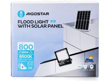 Luz 100w con panel solar resistente al agua para exteriores - Img 67200137