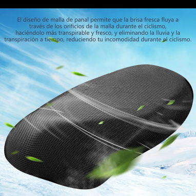 Malla funda cubre asiento de motocicleta 🏍️ universales, flexibles e impermeables - 2/2