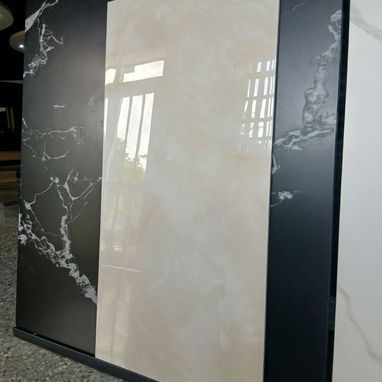 Beige Marmoleado Brillo - 3/4