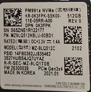 Vendo Samsung 512GB SSD M.2 2230 30mm PM991a NVMe PCI Gen3 x4 MZ9LQ512HBLU - Img 49640498
