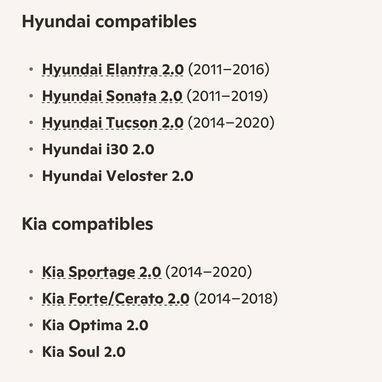 Kit de distribución de hyundai o Kia - Img 125673361