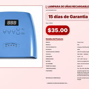 LAMPARA DE UÑAS RECARGABLE . - Img 57102574