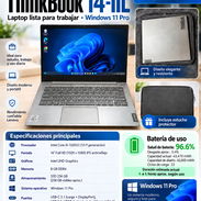 💻 Lenovo ThinkBook 14-IIL – Core i5 11na/ 8GB RAM DDR4/ SSD 256Gb / Pantalla 14" / Huella dactilar / Estuche / 58030831 - Img 57920848