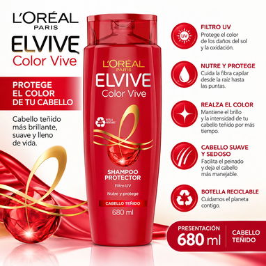Juegos de champú y suavizador ELVIVE 680ml 28 usd - 2/3