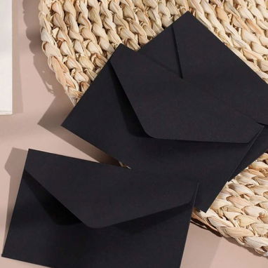 Sobres negros elegantes para cartas - Img 122896346