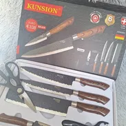 Set de cuchillos de 6 piezas marca KUNSION hoja dura  9000cup - Img 54847439