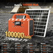 Estacion de carga 370wh 100mil mha con panel solar nueva en caja 58868925 wasap - Img 56713544