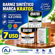 Barniz Sintético Kratos 0.8 lts. Color Verde, Naranja - Img 55225747