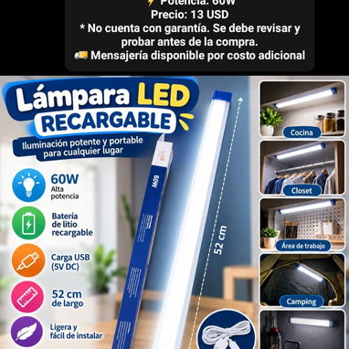 Bombillos y lámparas recargables (algunos con panel solar) varios modelos - 4/10