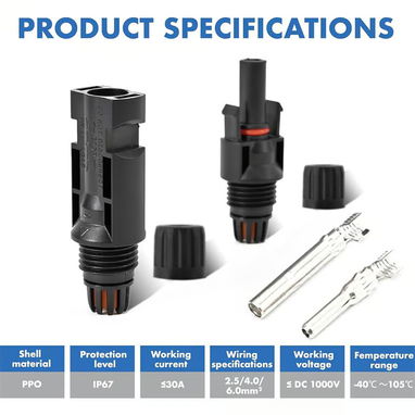 Kit de 8 conectores solares MC4 + 2 Herramientas - 2/2