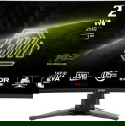 🎁 Monitor MSI MAG 27" 1440p 180Hz 10bit 0.5ms 300nit Curvo ✅WQHD, Borderless, Rapid VA, FRC, 109ppi, HDR Ready - Img 49172376