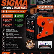 Planta eléctrica de silenciosa inverte de gas y gasolina corriente 110 -220 volt de 6500 watt nuevas en caja - Img 57922774