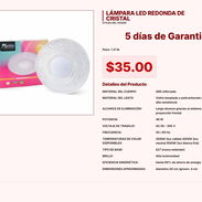 LÁMPARA LED REDONDA DE CRISTAL VPT#-0170 - Img 55220776