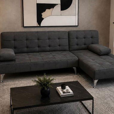Sofá L cama, sofá cama importados en su caja original 💯% calidad - Img 123088063