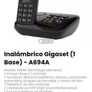 Inalámbrico Gigaset (1 Base) - A694A. Modelo: A694A (tecnología alemana) - Img 56434551